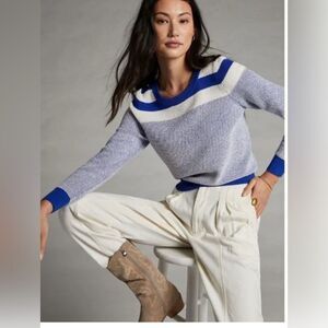 Anthropologie Maeve Paulina Striped Sweater Size XS
